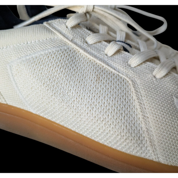 Rothys Bone White The RS01 Casual Sneaker Size 9 Mens Knit Lace Up Comfort - Picture 15 of 16